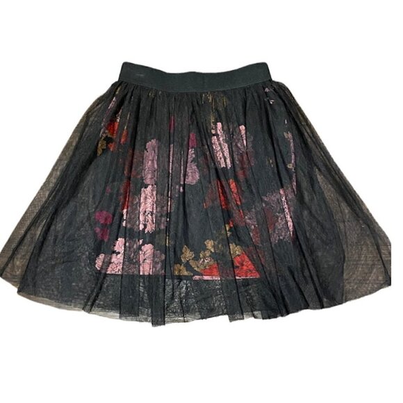 1.STATE Mesh Skirt with Stretchy Floral Print Lining Size Small - Picture 7 of 8